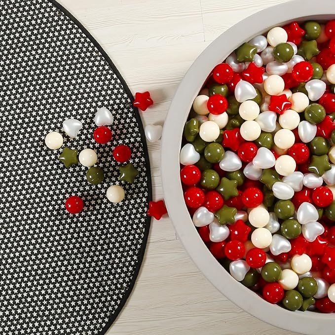 GOGOSO Ball Pit Balls,Plastics Balls for Ball Pit, Stars Hearts Shape for PastelBall for Toddlers Kids