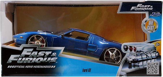 Fast & Furious 1:24 2005 Ford GT Die-cast Car, Toys for Kids and Adults