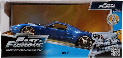 Fast & Furious 1:24 2005 Ford GT Die-cast Car, Toys for Kids and Adults
