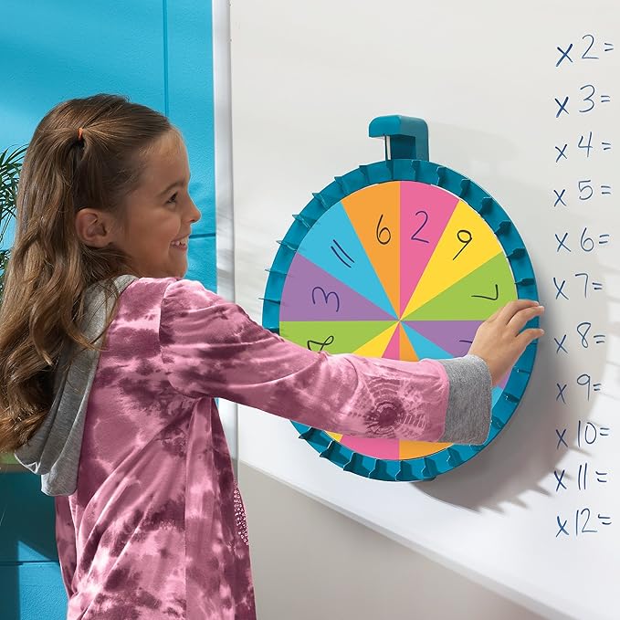 Educational Insights Jumbo Magnetic Spin Wheel - Magnetic Spinner for Classroom Games, Teacher and Classroom Supplies