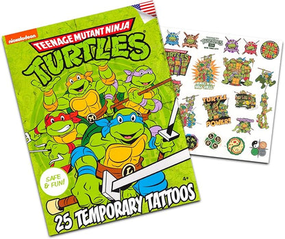 TMNT Imagine Ink Activity and Coloring Book Bundle for Kids with 25 Ninja Turtle Tattoos and Party Favors