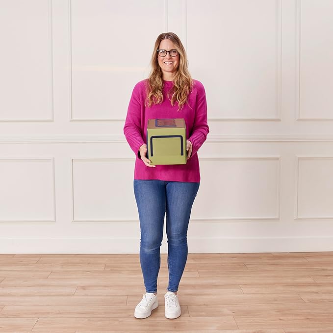 ECR4Kids SoftZone Picture Me Blocks, Activity Cubes, Earthtone, 4-Piece