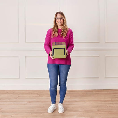 ECR4Kids SoftZone Picture Me Blocks, Activity Cubes, Earthtone, 4-Piece