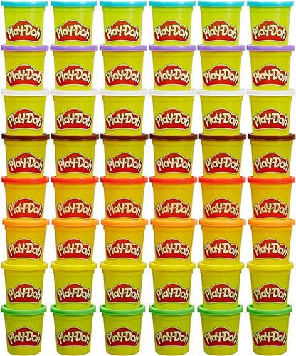 Play-Doh Bulk Pack of 48 Cans, 6 Sets of 8 Modeling Compound Colors, 3oz, Back to School Gifts & Prizes for Students & Classroom, Preschool Toys for Kids, Ages 2+ (Amazon Exclusive)