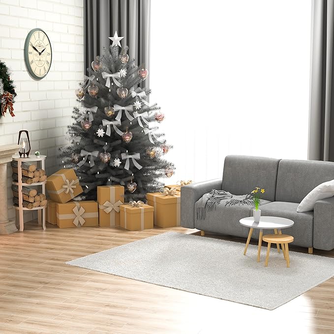 Clear Plastic Ornaments, Pack of 10 Individual 80mm Clear Plastic Heart Christmas Ornaments,Fillable Balls for Christmas Tree Decor, Wedding Party, DIY Crafts by S SEEKINGTAG