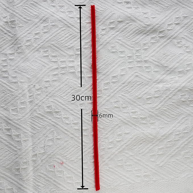 Qirimoi Red Pipe Cleaners Craft Pipe Cleaners Bulk Pipecleaners Crafts Supplies，200Pcs Red
