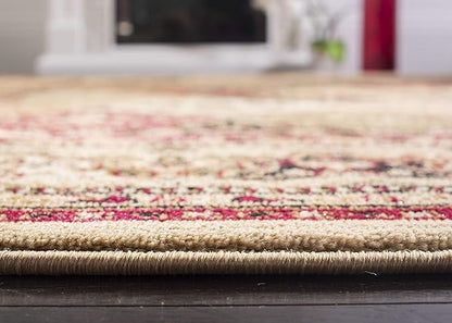 SAFAVIEH Lyndhurst Collection Runner Rug - 2'3" x 16', Multi & Beige, Traditional Oriental Design, Non-Shedding & Easy Care, Ideal for High Traffic Areas in Living Room, Bedroom (LNH221C)