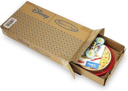 Melissa & Doug Mickey Mouse Wooden Pizza and Birthday Cake Set (32 pcs) - Play Food