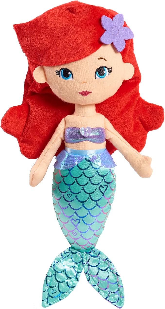 Disney Princess So Sweet Princess Ariel, 13.5-Inch Plush with Red Hair, The Little Mermaid