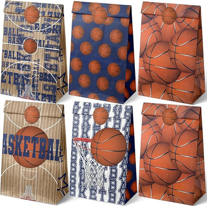 24 Basketball Party Favor Bags Basketball Goodie Bags Basketball Party Favors for Kids Basketball Birthday Party Supplies