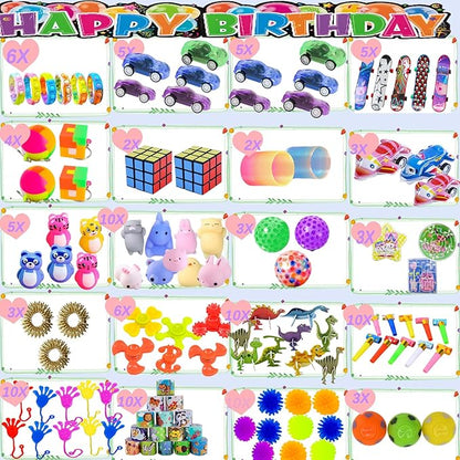 120PCS Party Favors for Kids 4-8, Pinata Stuffers,Goodie Bags Stuffers for Kids, Treasure Box Toys for Classroom Treasure Chest Prize Box Toys, Goody Bag Fillers Carnival Prizes