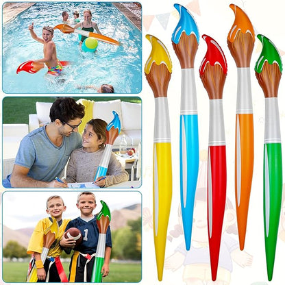 20 Pcs 41.3 Inch Giant Inflatable Paint Brushes Large Blow up Paintbrush Tall Large Jumbo Props Back to School Graduation Hanging Decor for Birthday Party Favors Classroom Supplies,5 Colors