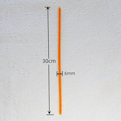 Qirimoi Orange Pipe Cleaners Craft Pipe Cleaners Bulk Pipecleaners Crafts Supplies，200Pcs Orange