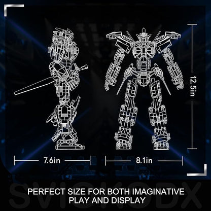 SVIOKODX Mecha Building Block Sets,Liberator of Firmaments Robot Model Kits for Adults,Cool Bricks Mech，Collectible Kits for Kids Boys 8+ (1451 PCS)