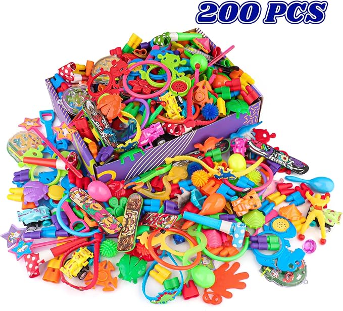 Amy&Benton 200PCS Little Toys for Kids School Prizes for Kids Toys Bulk Party Favors Gifts Treasure Box Toys