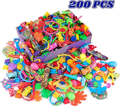Amy&Benton 200PCS Little Toys for Kids School Prizes for Kids Toys Bulk Party Favors Gifts Treasure Box Toys