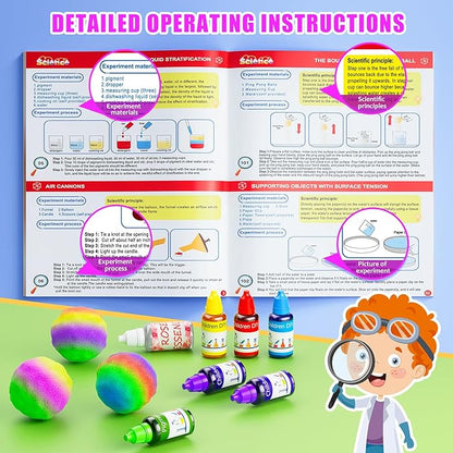 110 Lab Experiments Science Kits for Kids - STEM Projects Educational Scientific Toys for kids 6 7 8 9 10 12 Years Old, Christmas Birthday Gifts for Boys and Girls, Chemistry Set, Learning & Education
