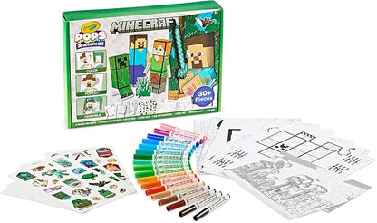 Crayola Minecraft, POPs 3D Kids Art Set, Coloring Book Alternative, Gift for Boys & Girls, Ages 6+