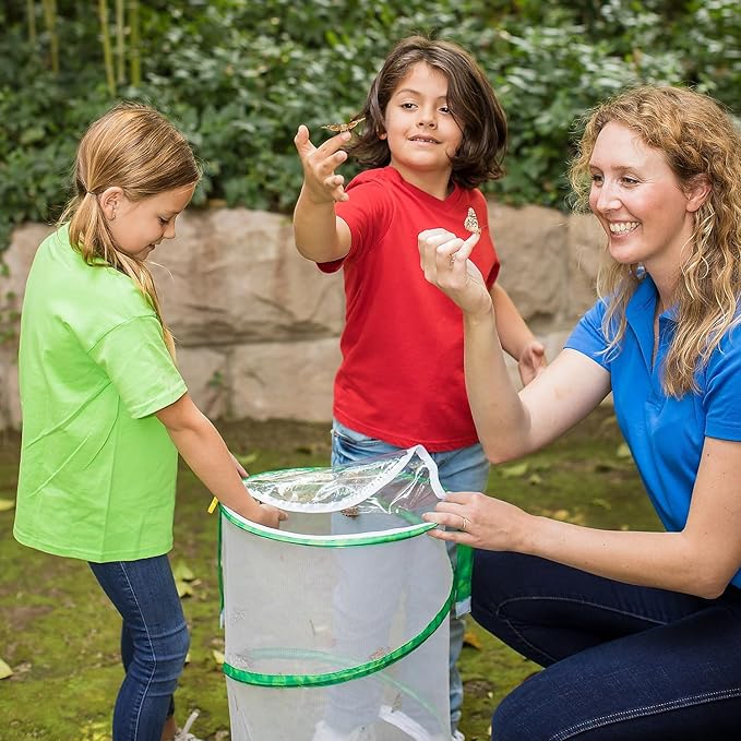 Insect Lore Butterfly Garden | Pavilion 24" with Voucher | 2ft Tall Habitat & STEM Journal | Redeem Voucher for 5 Live Baby Caterpillars | Painted Lady Butterfly Growing Kit