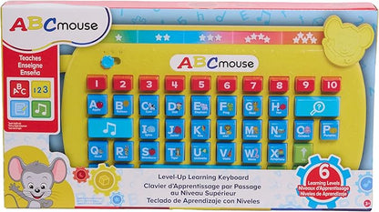 Just Play ABCmouse®, Level-Up Learning Keyboard, 3 Learning Modes, Learning and Education, Pretend Play, Kids Toys for Ages 3 Up