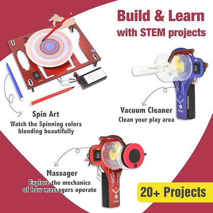 Butterfly Edufields 100+ STEM Toys for Boys Age 8-10-12-14 | STEM Projects for Kids Ages 8 9 10 11 12 | Engineering Projects, Gifts 8-12 Year Old Boy | STEM Activities Gifts for Ages 8+ Year Old Boy