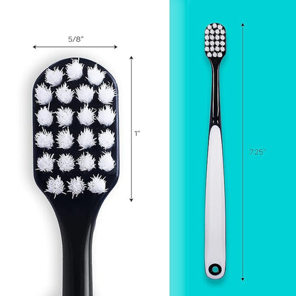 Extra Soft Toothbrush, Nano Toothbrush For Sensitive Gums, Extra Soft Toothbrushes Adult Sensitive Teeth, Ultra Soft Toothbrush for Extra Protection Gum Care, Perfect for Adults (4 Pack - Extra Wide)