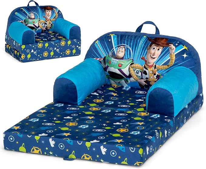 Delta Children - Toy Story Cozee Buddy Flip-Out Kids Chair, Blue