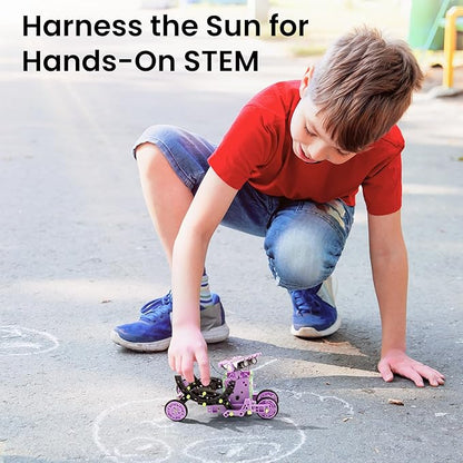Sillbird Solar Building Robot Kit STEM Gift for Boys Aged 8-14, 12-in-1 DIY Science Educational Toys for Kids Birthday, Solar Powered Robotic Set with 190 Pieces