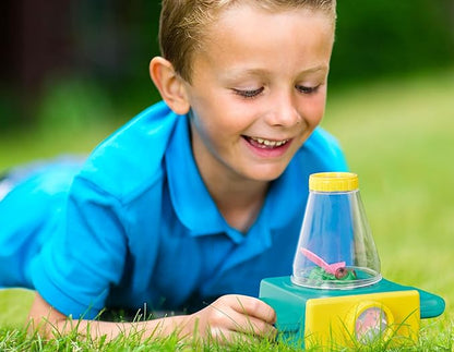 B. Toys- Double-Sided Microscope- Sports & Outdoor Microscope for Kids – Double-Sided Microscope – Science Toys – 3 Toy Bugs-Itty-Bitty Microscope- – 4 Years +