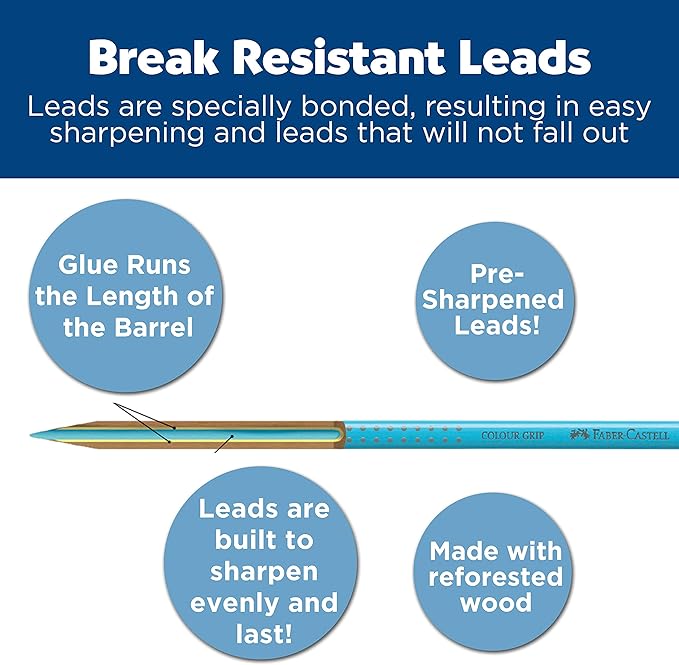 Faber-Castell Grip Watercolor EcoPencils: 12 Watercolor Pencils with Brush, Watercolor and Colored Pencil Set, Art Supplies for Kids