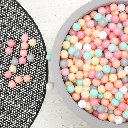 GOGOSO 100 Pit Balls Plastic Balls for Baby Toddlers GirlsToddlers for Playhouse, Baby Pool, Play Ball Fun Centers, for Babies, Kids, Toddlers 1-3, Phthalate Free BPA Free