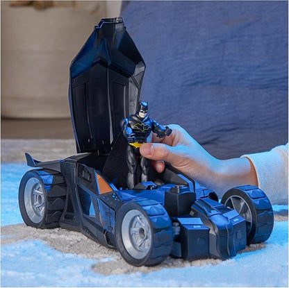 DC Comics, Batman Batmobile Remote Control Car, Easy to Drive, Compatible with Batman Figures, Kids Toys for Boys and Girls Ages 4 and Up