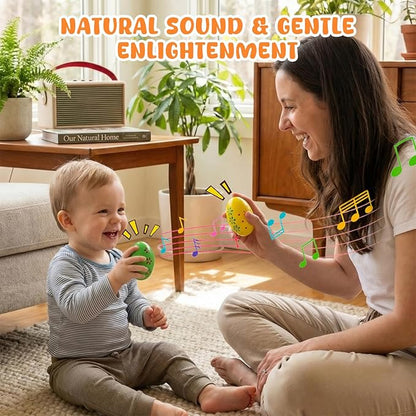 POPLAY 15PCS Egg Shakers, Maracas for Kids Musical Instruments for Babies Hand Percussion Shakers Musical Eggs for Easter Basket Stuffers Party Favors