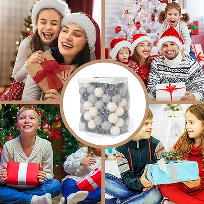 GOGOSO Baby Ball Pit Balls - Soft 2.15inch 100pcs Plastic Balls for Stimulating Playtime in Nursery Rooms or Kids Gifts Toy Xmas Decoration