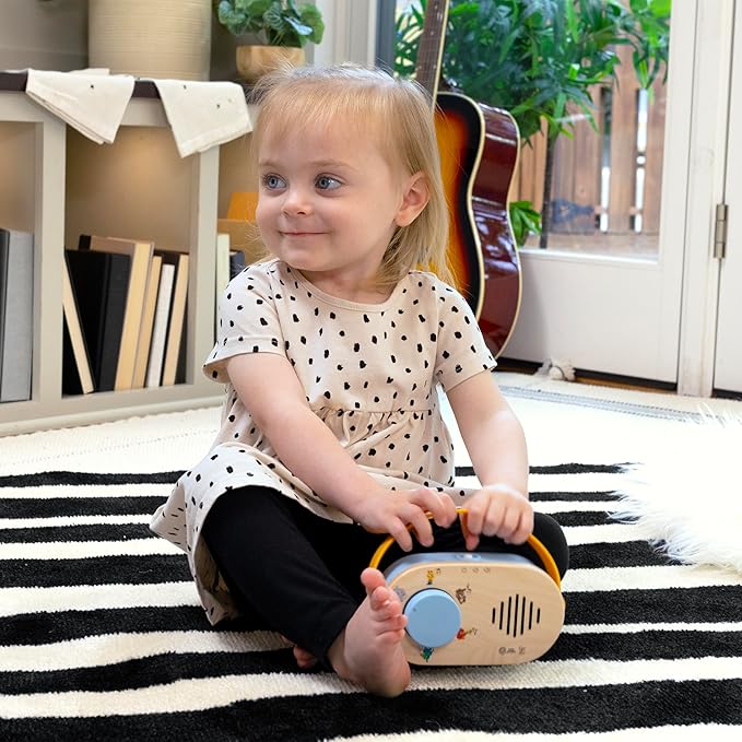 Baby Einstein + Hape Discovery Radio Toy Radio with Music & Lights, Ages 6 Months+