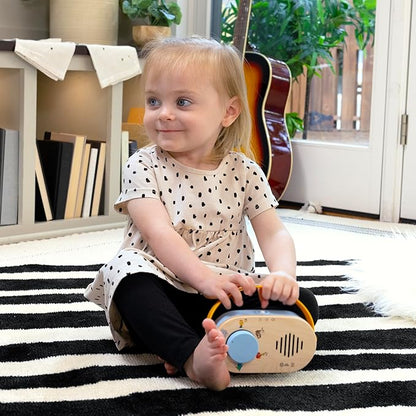 Baby Einstein + Hape Discovery Radio Toy Radio with Music & Lights, Ages 6 Months+