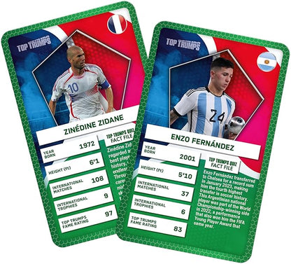 Top Trumps Card Game World Soccer Stars - Family Games for Kids and Adults - Learning Games - Kids Card Games for 2 Players and More - Kid War Games - Card Wars - for 6 Plus Kids