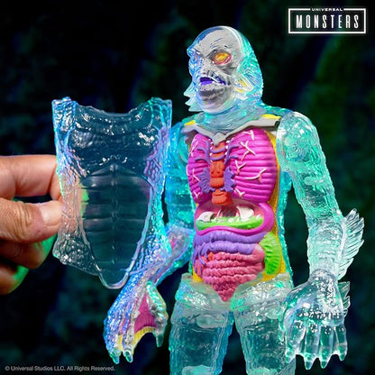 Super7 Super Cyborg Universal Monsters Creature from The Black Lagoon (Clear) - 11" Universal Monster Movies Action Figure Classic Movie Collectibles