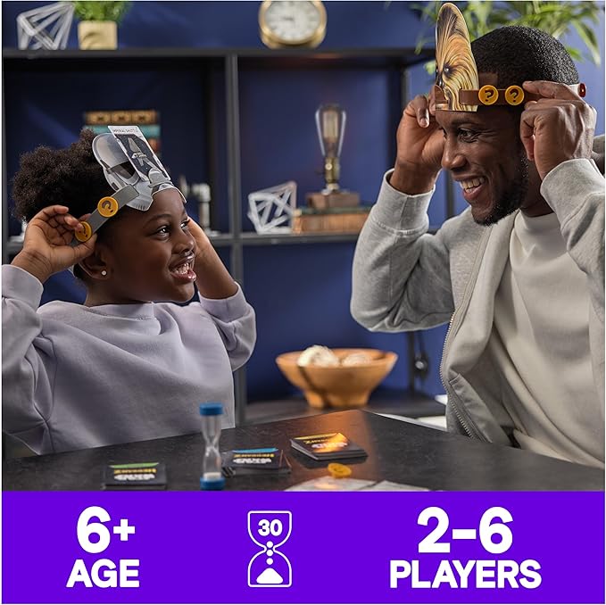 Spin Master Games, Star Wars Hedbanz, Hilarious Picture Guessing Board Game Featuring Classic & Modern Characters, Star Wars Trivia, for Family & Kids, 2-6 Players, for Ages 6 & Up