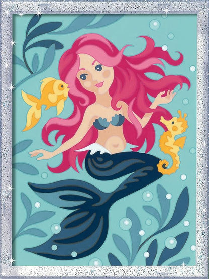 Ravensburger Enchanting Mermaid Paint by Numbers Kit for Kids - 23568 - Painting Arts and Crafts for Ages 9 and Up