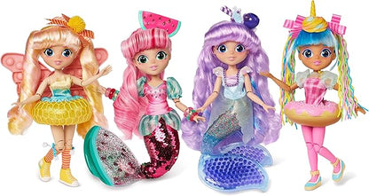 Sunny Days Entertainment Fidgie Friends Unicorn Sprinkles – Stretchy Noodle Hair with Slow Foam Donut Skirt | 10.5 Inch Fashion Doll with Fidgets | Sensory Toys for Kids