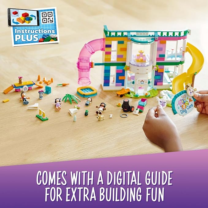LEGO Friends Pet Day-Care Center 41718 Building Toy Set for Kids, Girls, and Boys Ages 7+ (593 Pieces)