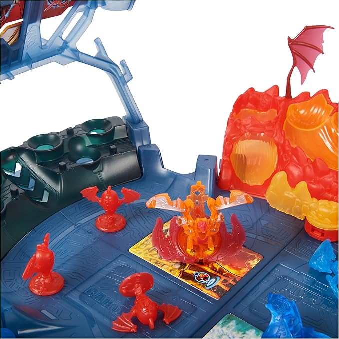 Bakugan Ultimate Battle Arena Playset with Special Attack Dragonoid, Octogan, Hammerhead Customizable, Spinning Action Figures and Playset, Kids Toys for Boys and Girls 6 and up
