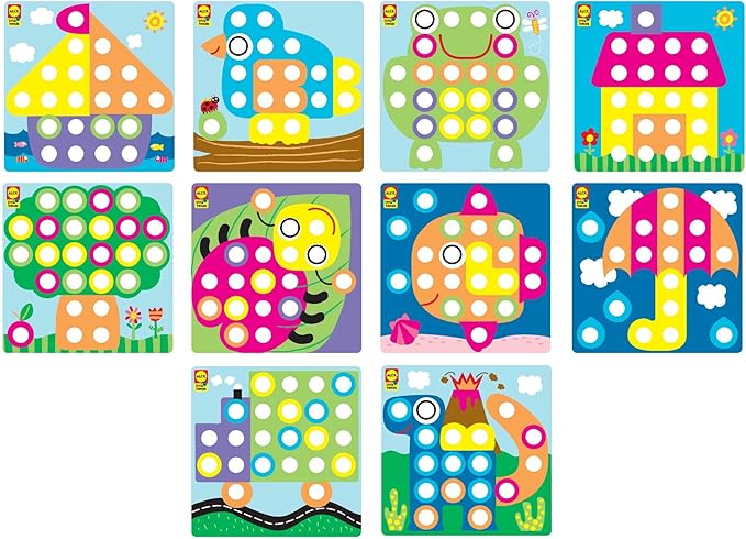 Alex Discover Button Art Activity Set Kids Art and Craft Activity, 56pieces