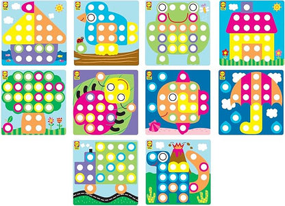 Alex Discover Button Art Activity Set Kids Art and Craft Activity, 56pieces