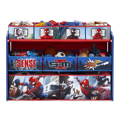 Marvel Spider-Man Deluxe 9 Bin Design and Store Toy Organizer by Delta Children, Greenguard Gold Certified
