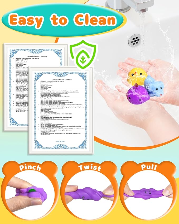 30 Pack Squishy Toys, Random Kawaii Party Favors for Kids 3-5, 4-8, 8-12, Treasure Box Toys for Classroom Prizes, Mini Birthday Gifts Goodie Bag Stuffers Bulk Fidget Squeeze Toy