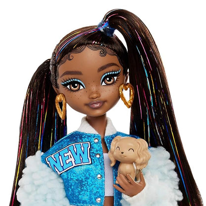Barbie Dream Besties Doll & Accessories Playset, Brooklyn” Posable Fashion Doll with Long Black Hair, 9 Music-Themed Pieces