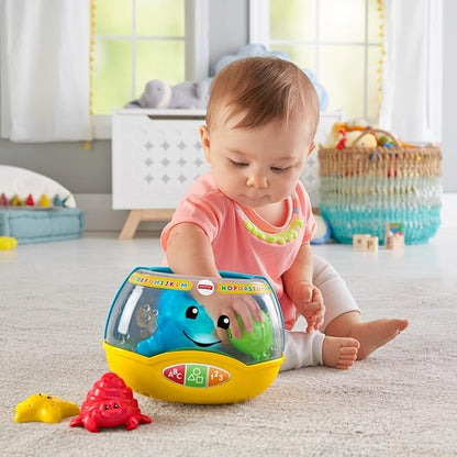 Fisher-Price Baby & Toddler Toy Laugh & Learn Magical Lights Fishbowl with Smart Stages Learning Content for Infants Ages 6+ Months