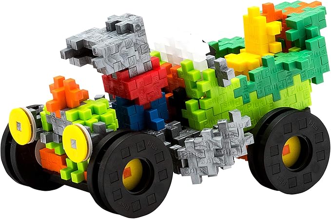 PLUS PLUS - GO! Street Racing Super Set - 900 Pieces - Model Vehicle Building Stem/Steam Toy, Interlocking Mini Puzzle Blocks for Kids